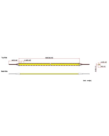 TIRAS LED STRIPS*TIRA LED 24V COB 12w/m IP20 4000K ROLLO 5M